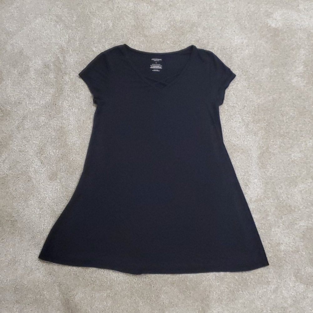 Black t-shirt material dress
